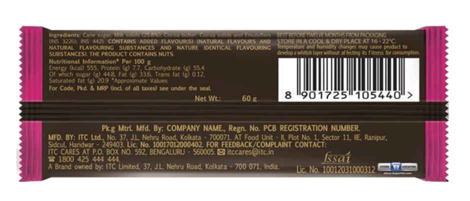 Fabelle Choco Deck Milk Chocolate Bar