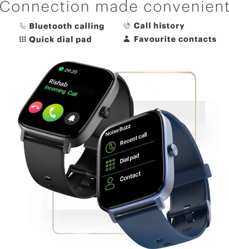 Noise Colorfit Icon 2 Smartwatch with Bluetooth Calling | 1.8" Display | SpO2 Sensor - Jet Black