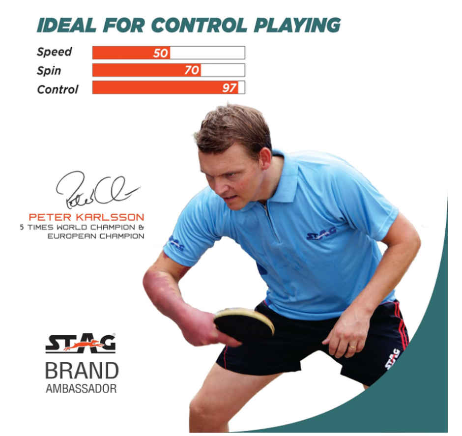 Stag 1 Star Table Tennis Playset (2 Racquets & 3 Balls) - Assorted