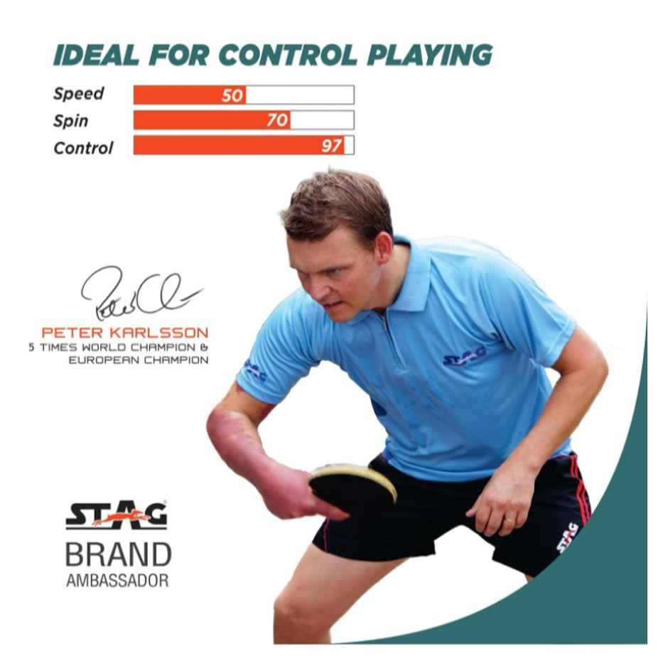 Stag 1 Star Table Tennis Playset (2 Racquets & 3 Balls) - Assorted