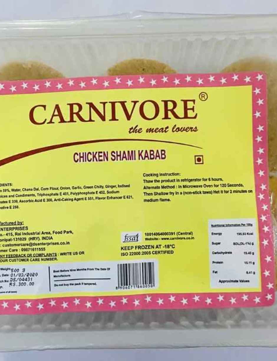 Carnivore Chicken Shami Kabab
