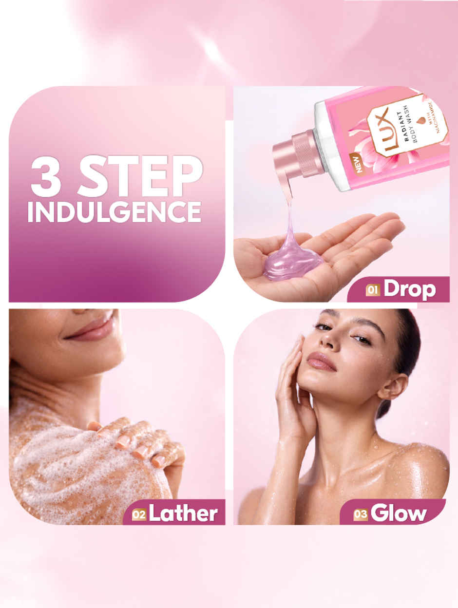 Lux Soft Rose Bodywash with French Rose & Almond Oil