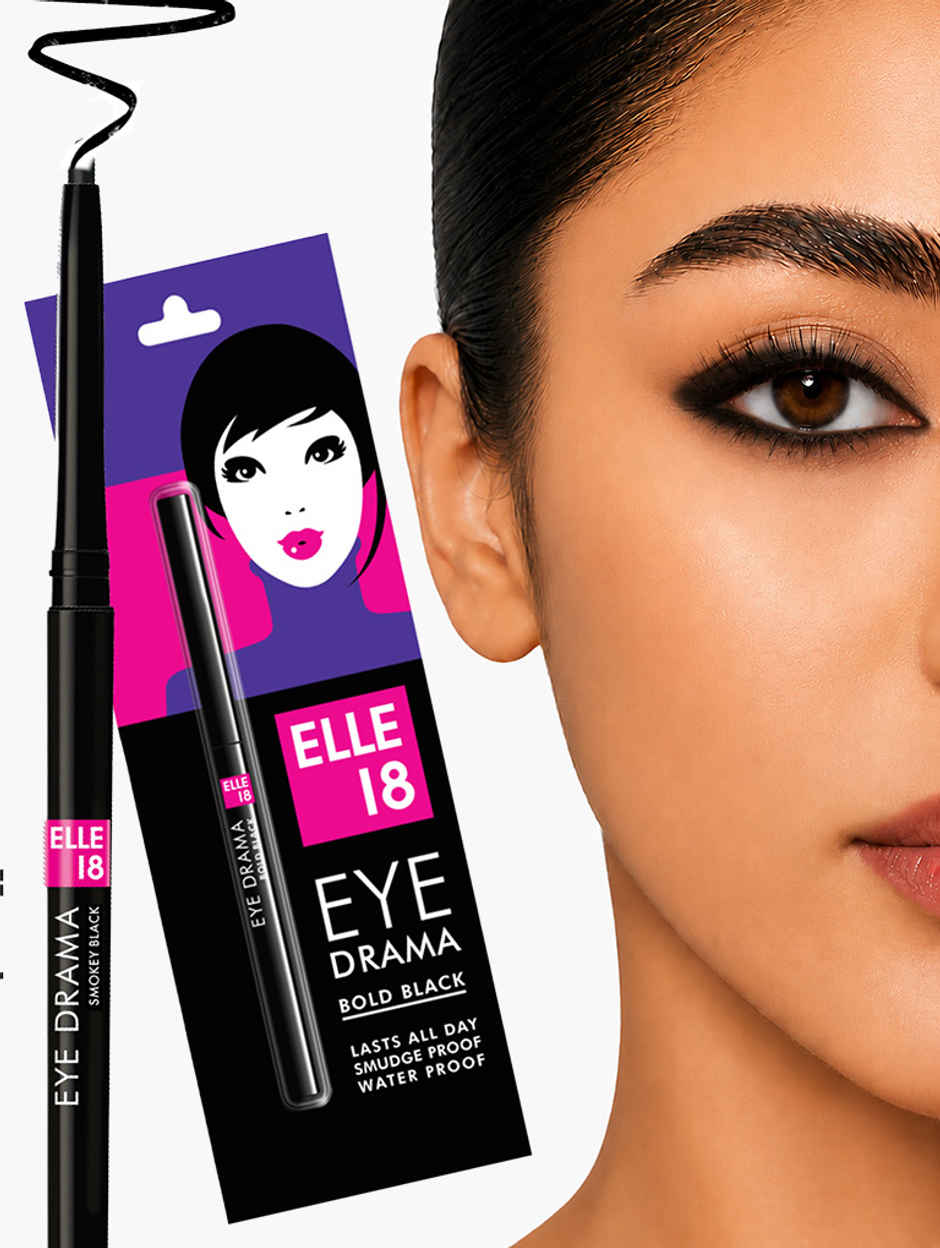 Elle 18 Eyedrama Kajal Bold Black