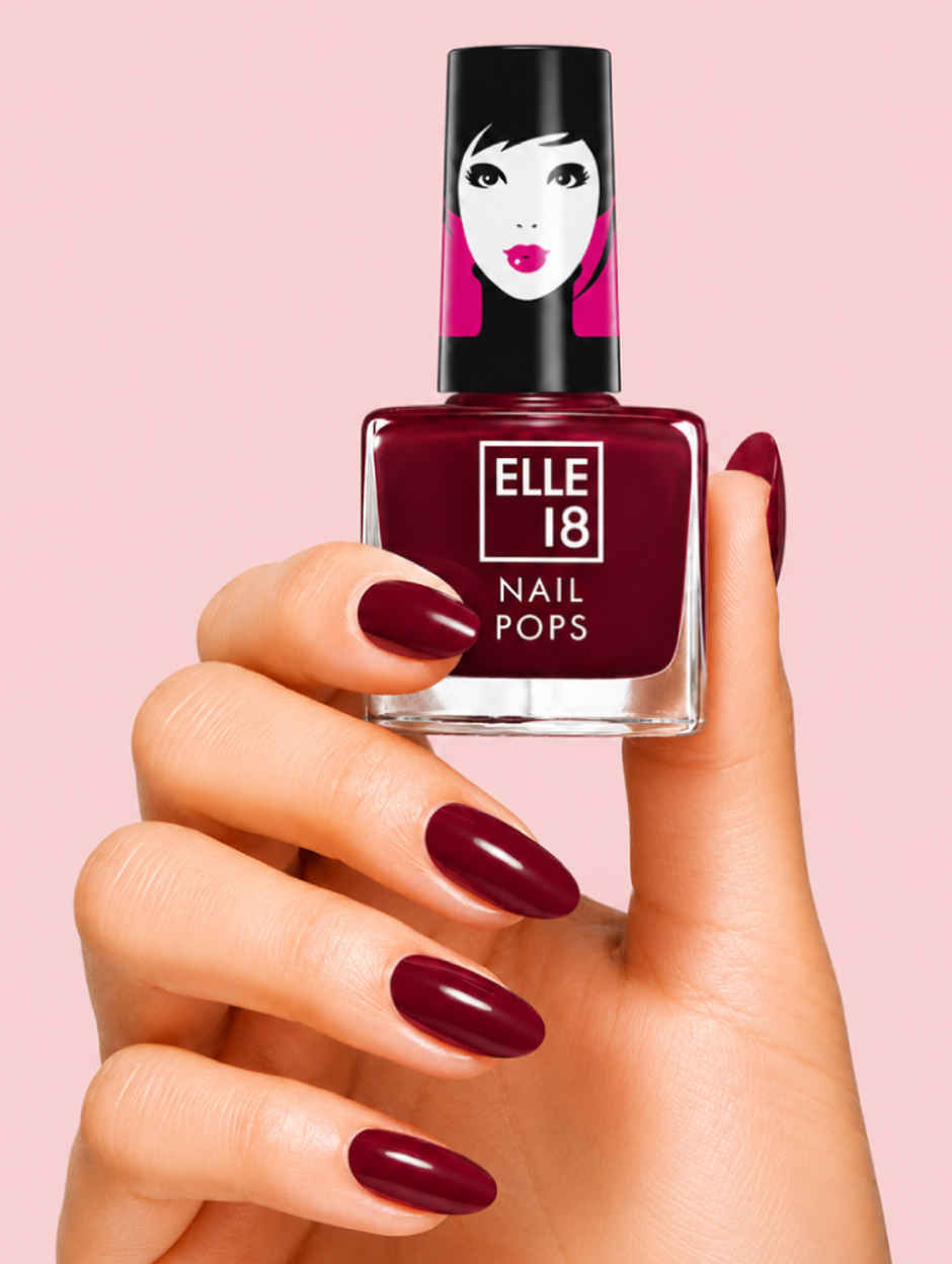 Elle 18 Nail Pops Nail Colour | Chip Resistant | Quick Drying | Glossy Finish | Shade 125