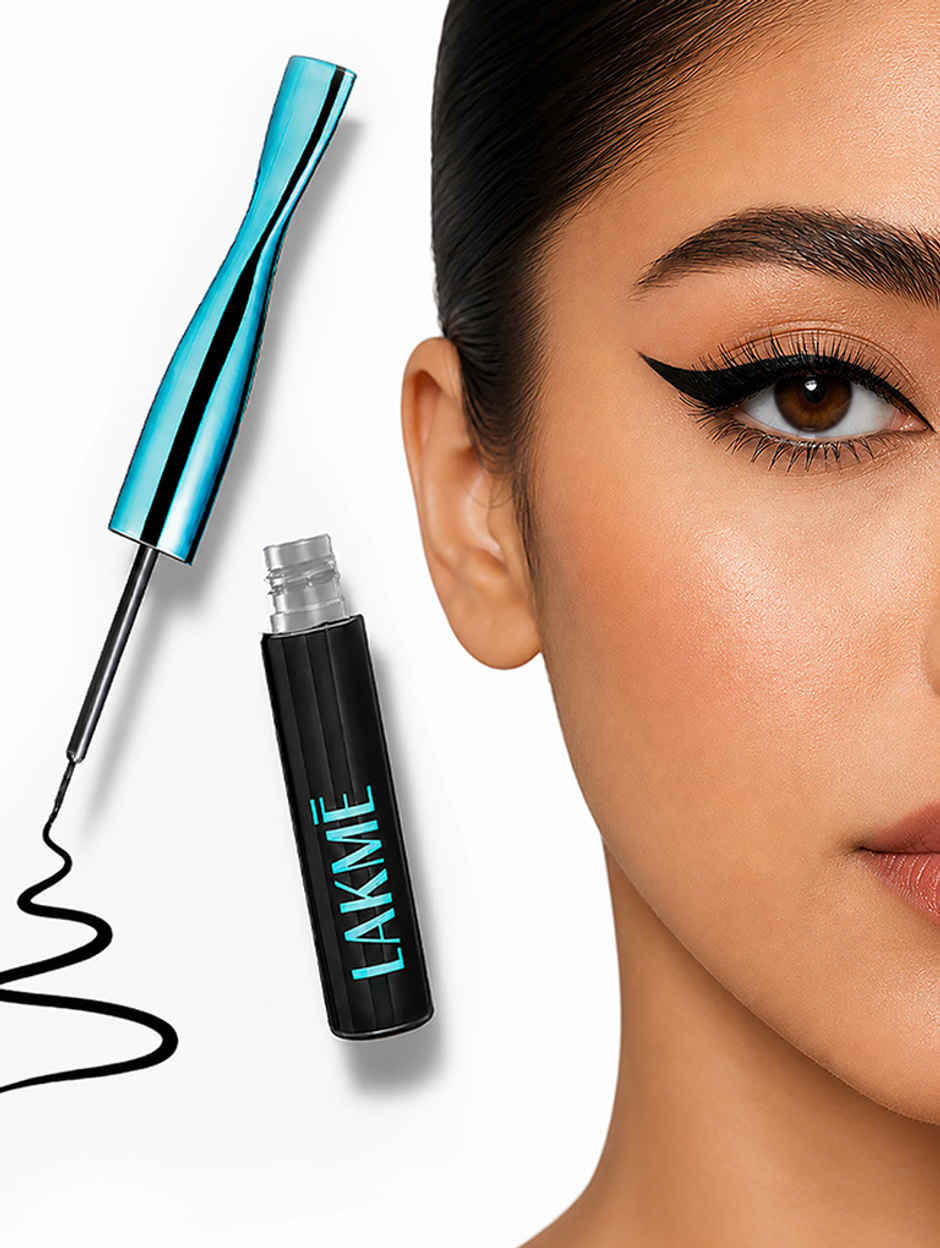 Lakme 9 to 5 Eyeconic Liquid Eyeliner Smudgeproof, Waterproof, lasts upto 24 Hrs, Black