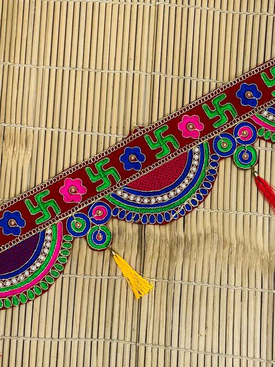 Swastik Flower Moti Toran | Multicolour | Gullak