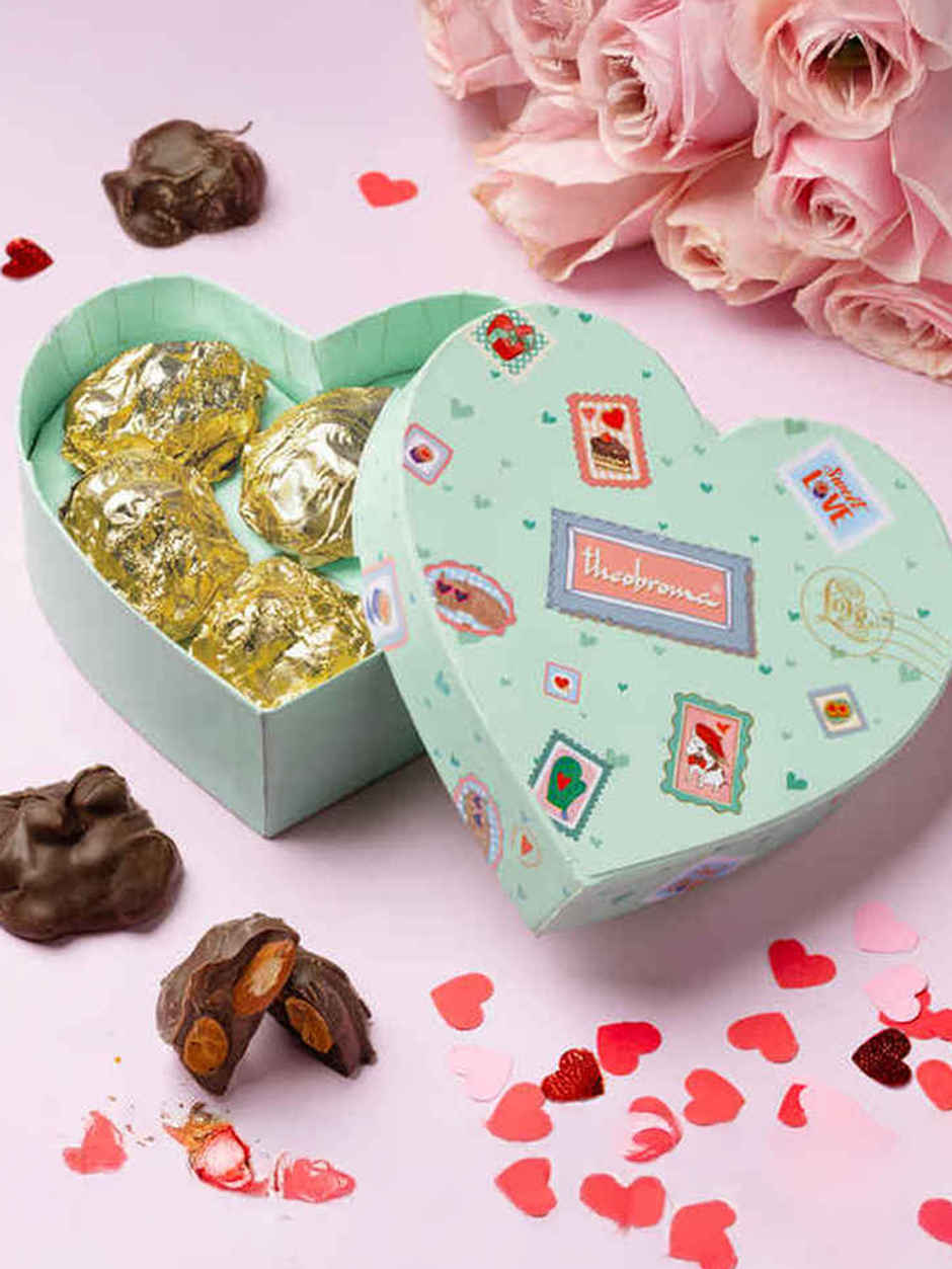 Theobroma Valentine's Choco Almond Rocks Box