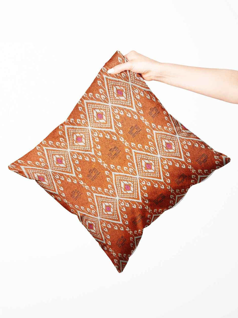 Bianca Cushion Cover | 16 x 16 in - Orange