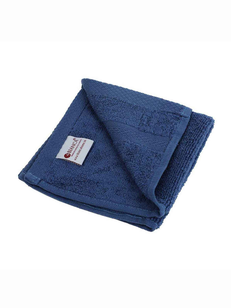 Bianca Face Towel Soft Blue | 480 GSM | 12 x 12 in | Pack of 4