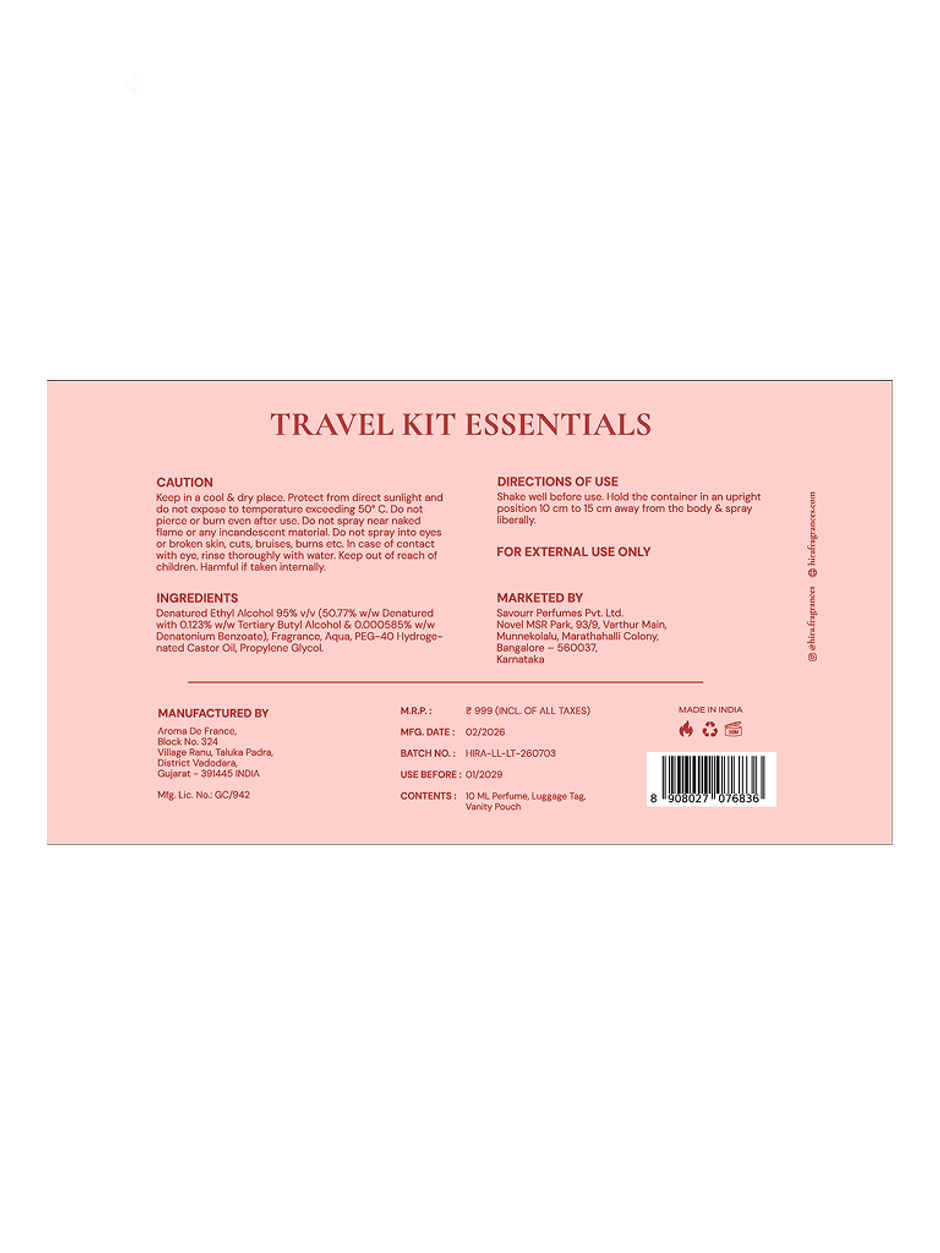 HIRA x Zouk Rakhi Gift Hamper For Her - Travel Essentials
