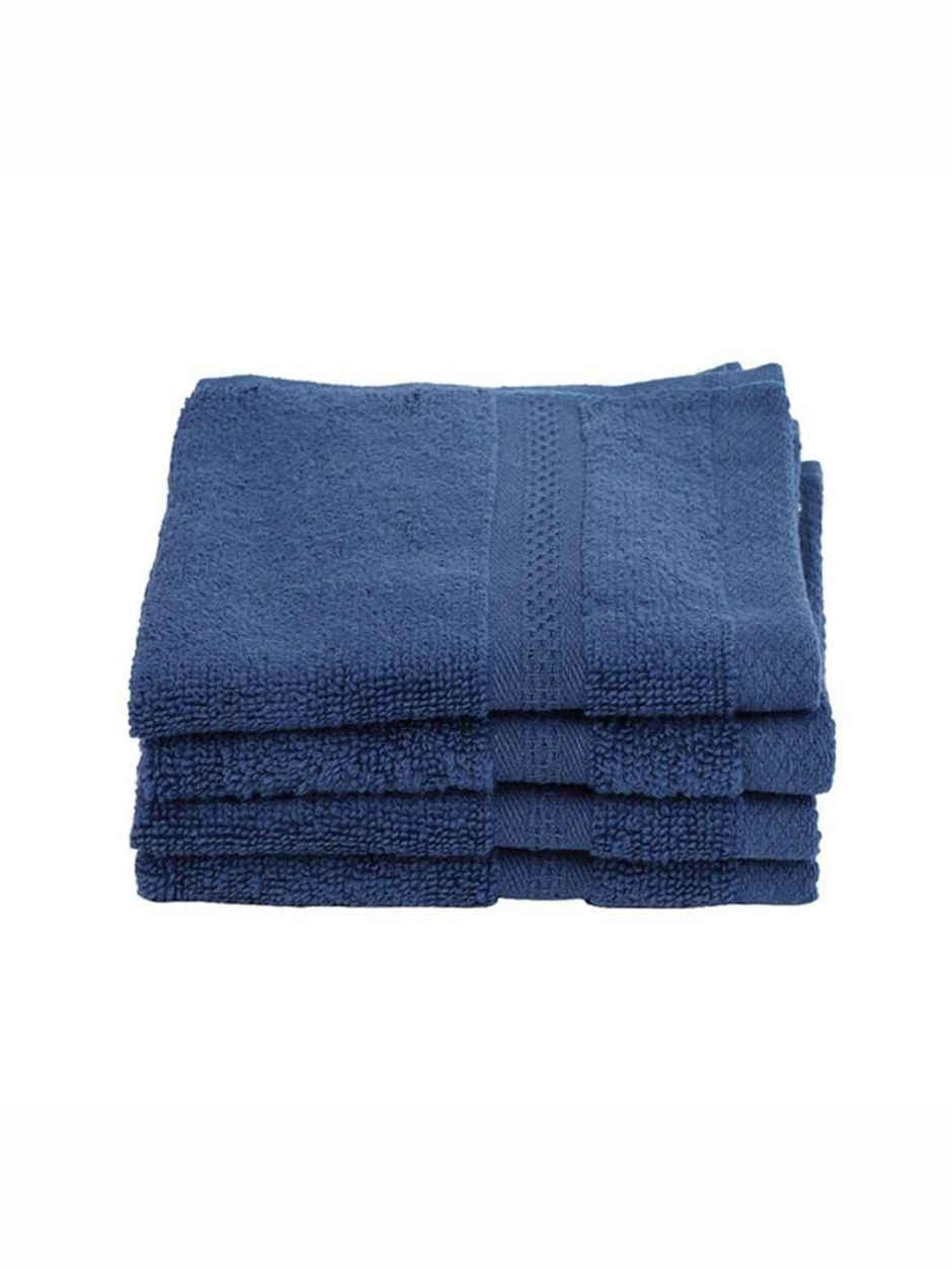 Bianca Face Towel Soft Blue | 480 GSM | 12 x 12 in | Pack of 4