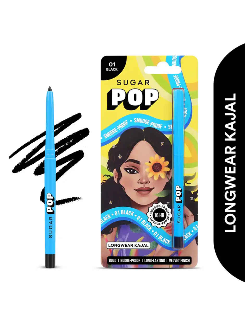 SUGAR POP Longwear Smudge-Proof Kajal | 01 Black