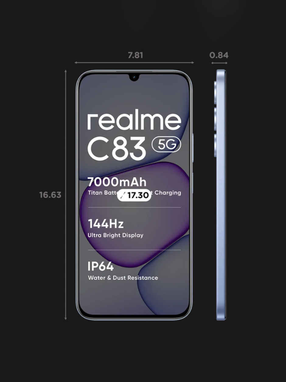 Realme C83 5G | 4GB RAM | 128GB Storage | Blooming Purple