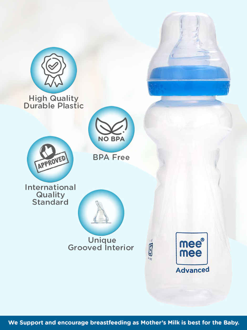 Mee Mee Premium Baby Feeding Bottle | Blue