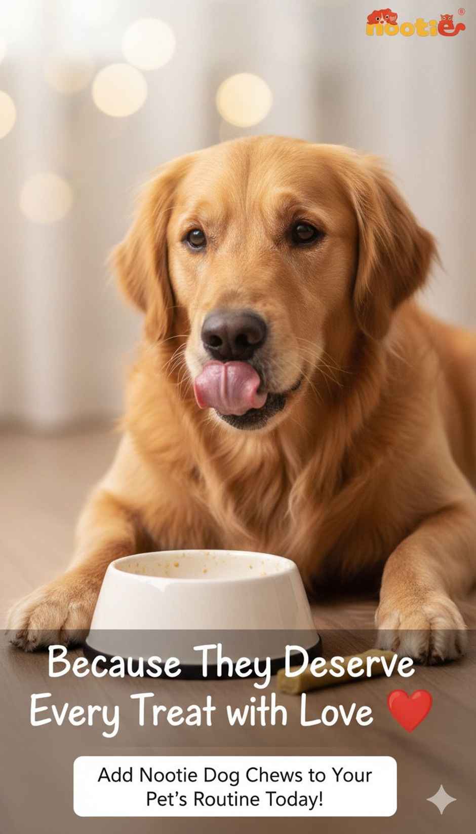 Nootie Mutton Chew Stick Dog Treat | Protein-Rich Natural Dog Chews