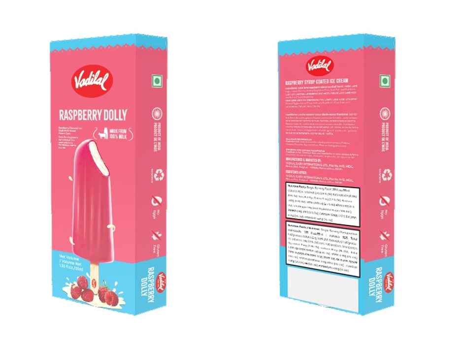 Vadilal Raspberry Dolly Ice Cream Candy Combo 