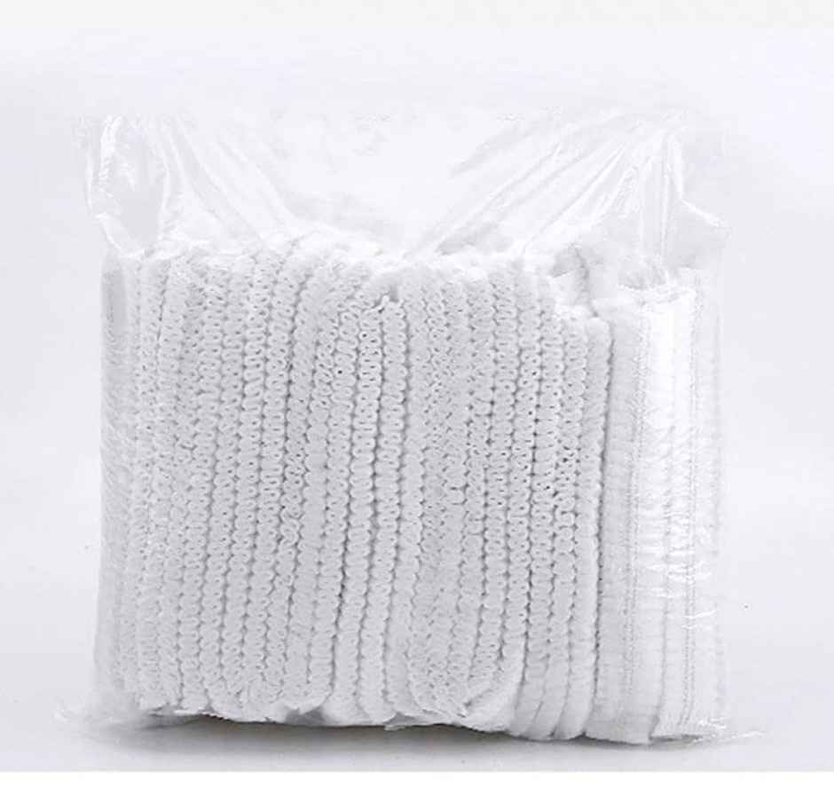 Themsito Disposable Bouffant Caps For Surgical,Restaurants & Home Use,100 Pcs, (White)