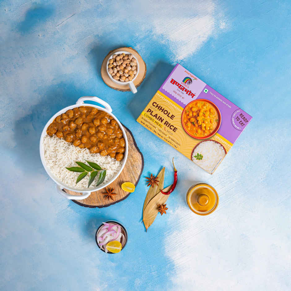 Chhapanbhog Chhole with Plain Rice | Savoury & Ready-to-Eat