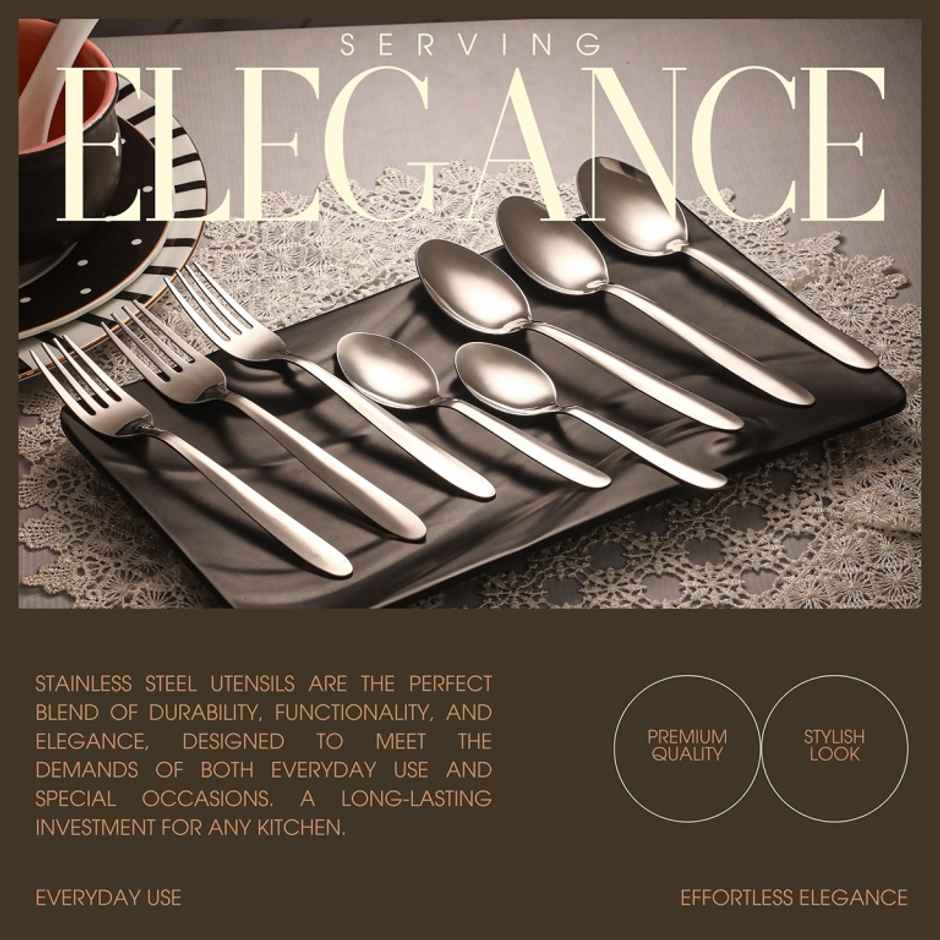 Jensons Stainless Steel Cutlery Set 18 Pcs