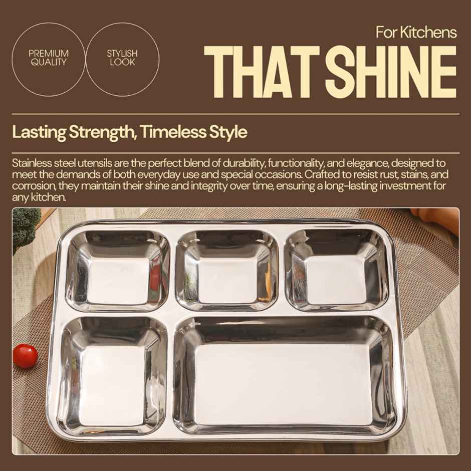 Jensons Stainless Steel Partition Plate Rectangle