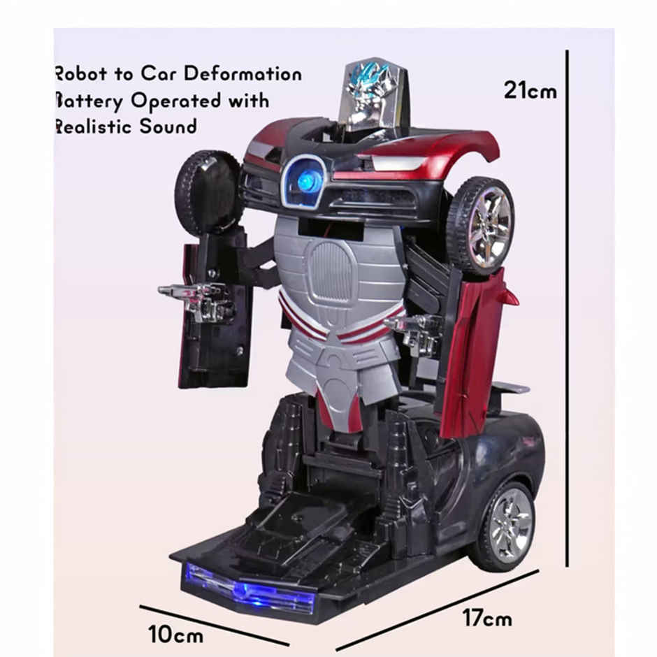 Fablue Transforming Robot Racing Car Toy For Kids | Multicolor