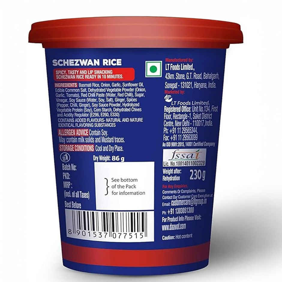 Daawat Cuppa Rice Schezwan Rice | Ready To Eat