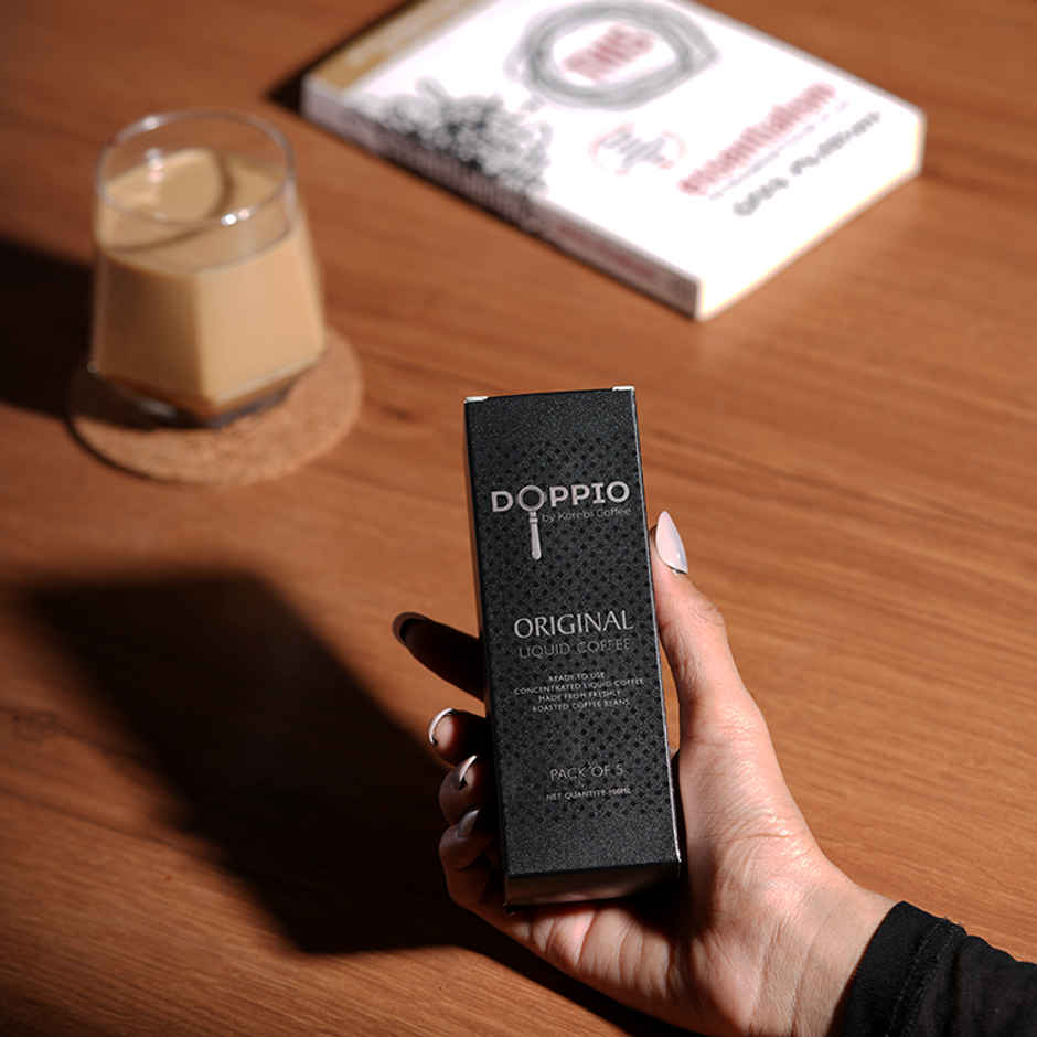 Doppio By Korebi Coffee Original - Artisan Instant Liquid Coffee Concentrate | 5-Pack | 20 ml Each