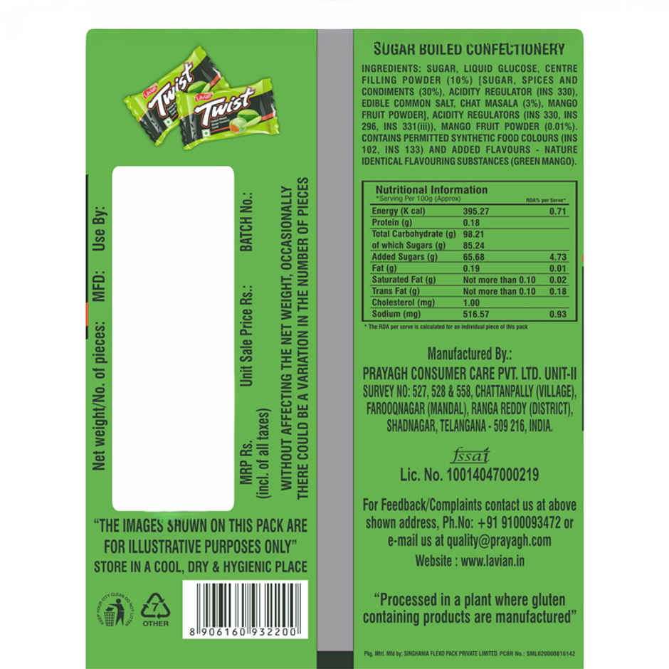 Lavian Exotique Twist Mango Candy