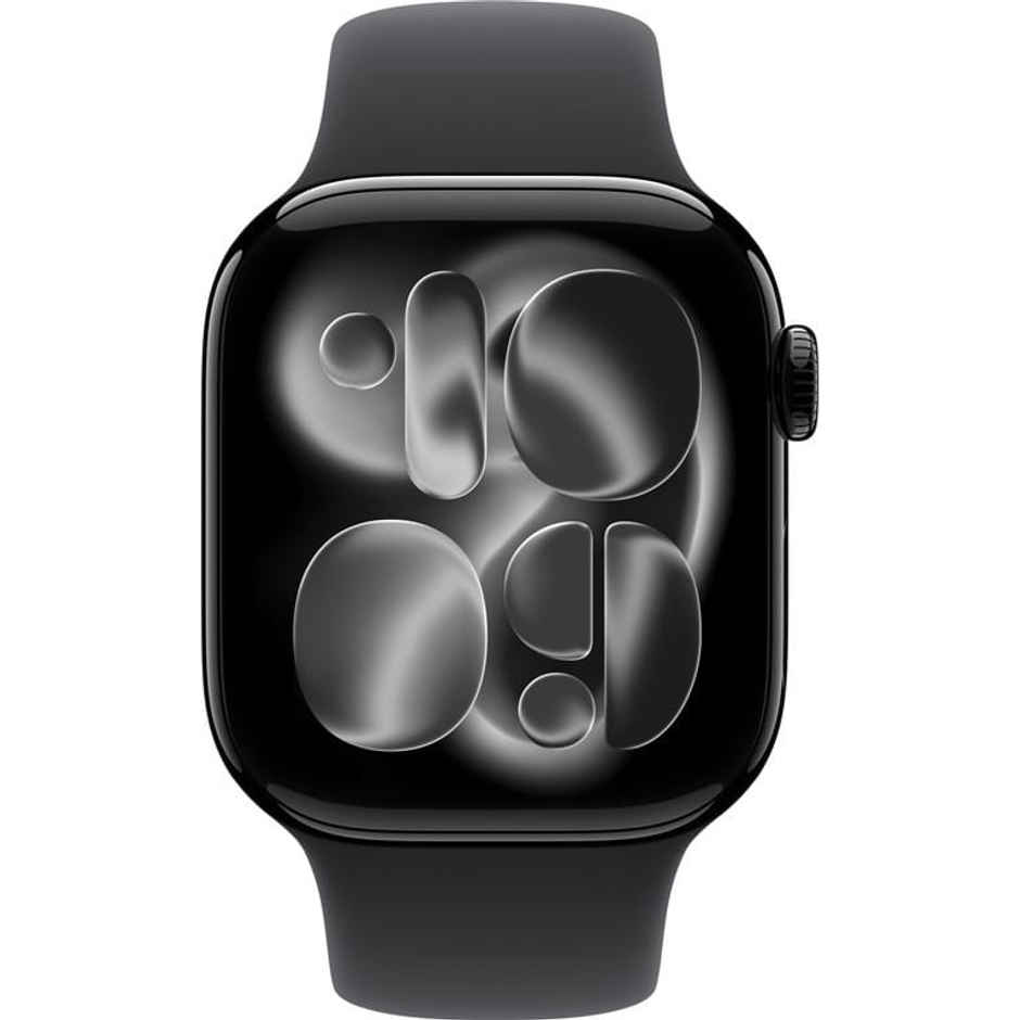 Apple Watch Series 11 GPS 46mm Jet Black Aluminium Case With Black Sport Band - M/L