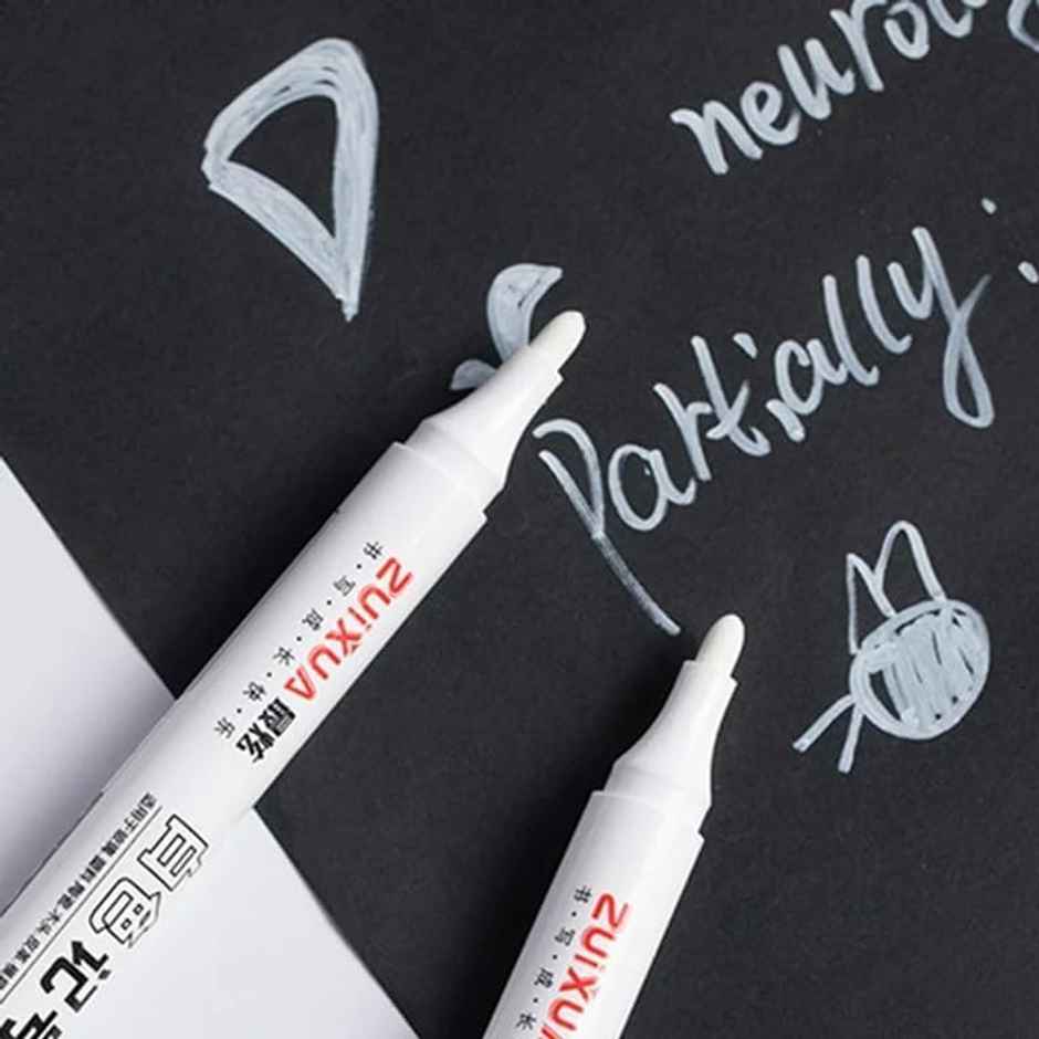 Chrome Waterproof White Permanent Paint Marker