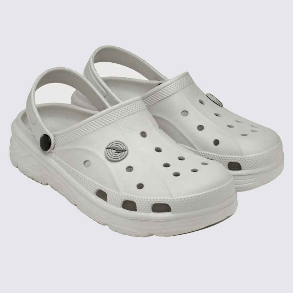 Asian Agc-14 Men Clogs Light Grey (Size-9)