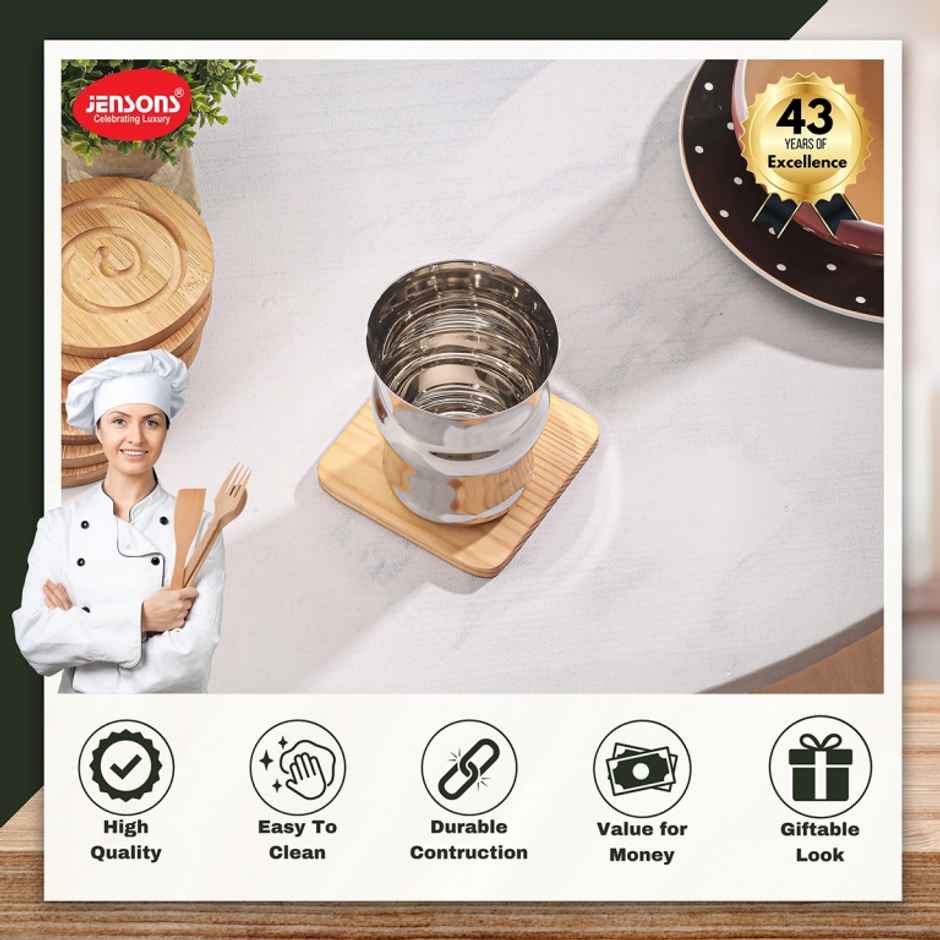 Jensons Stainless Steel Flora Glass | 300 ml