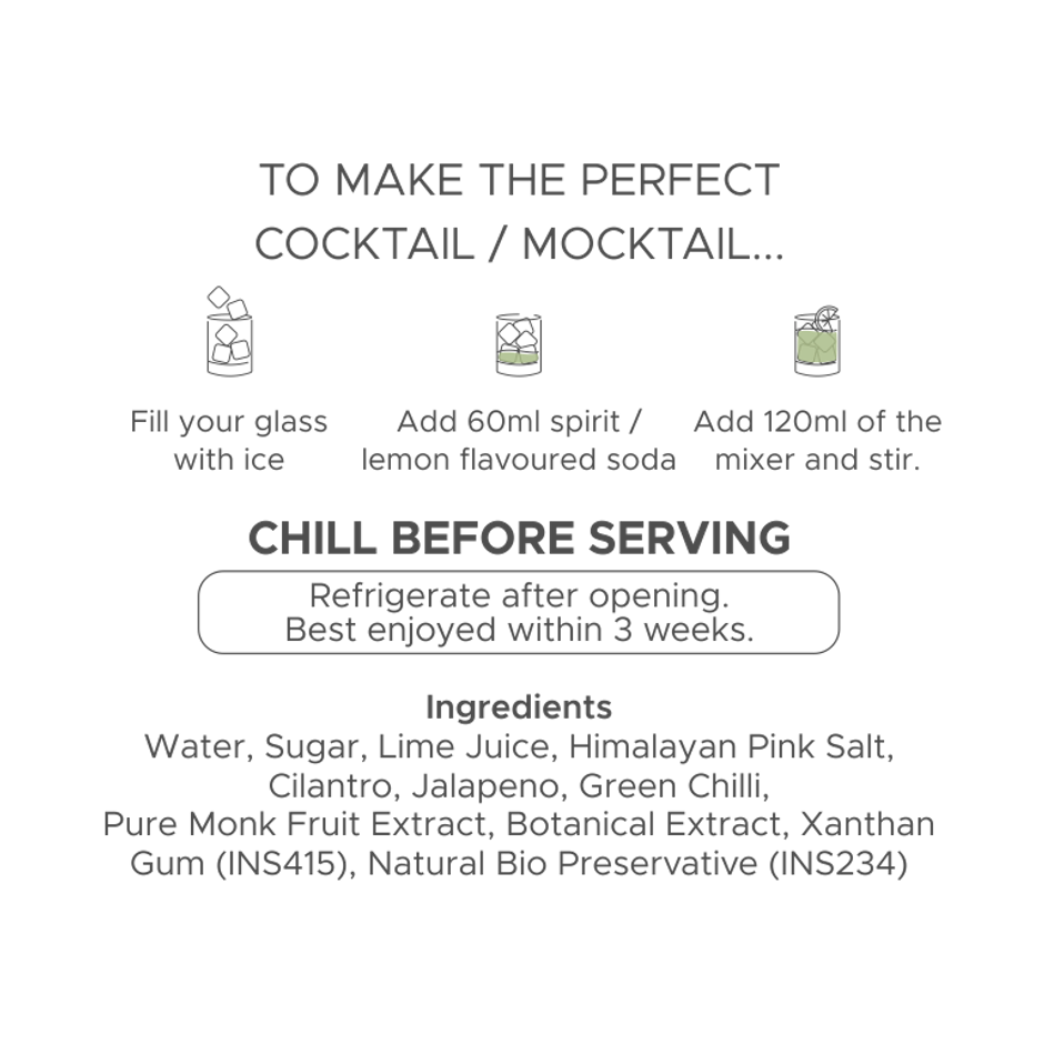 Bartisans Picante - Lime | Cilantro | Jalapeno