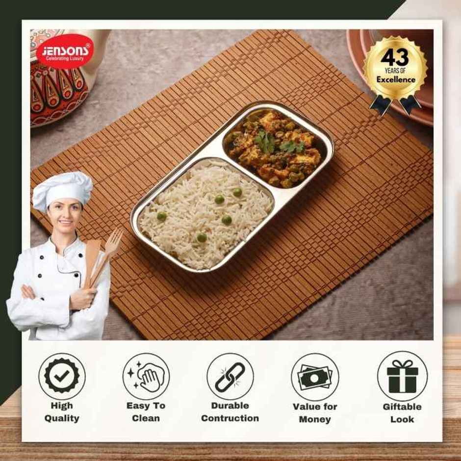 Jensons Stainless Steel 2In1 Small Partation Tray