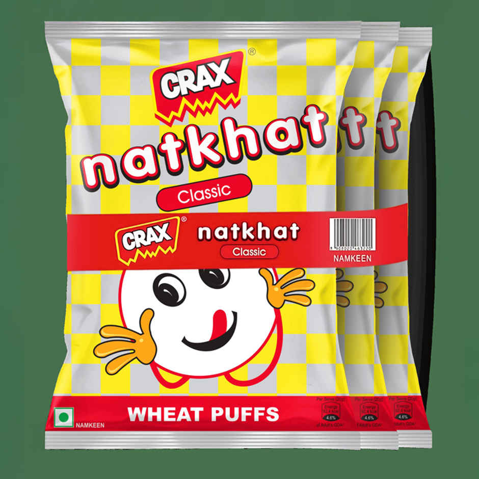 Crax Natkhat Classic Wheat Puff Snacks | Light & Crunchy