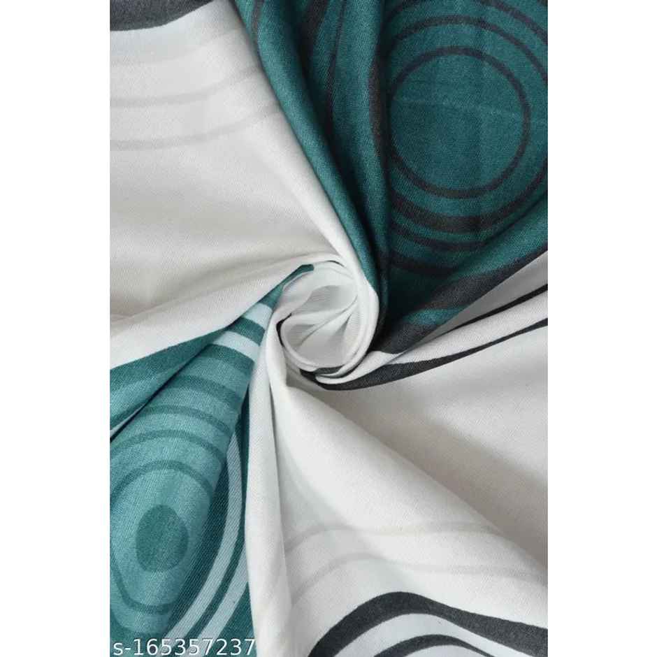 Swadeshi Style Cotton Floral Flat Bedsheet | 160 TC | Double | Multicolor