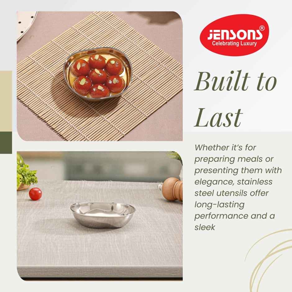 Jensons Stainless Steel Designer Dessert Bowl 11 cm