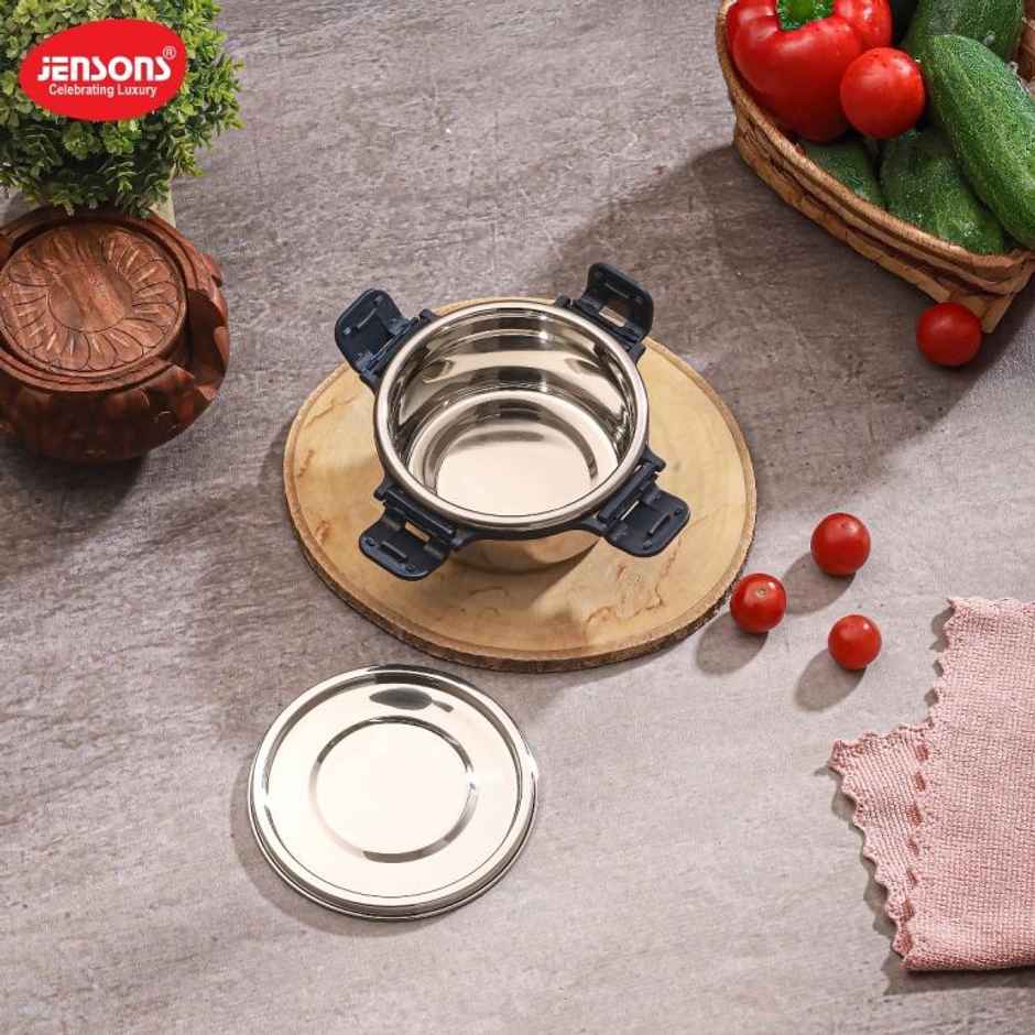 Jensons Stainless Steel Quade Leak Lock Container 350 ml