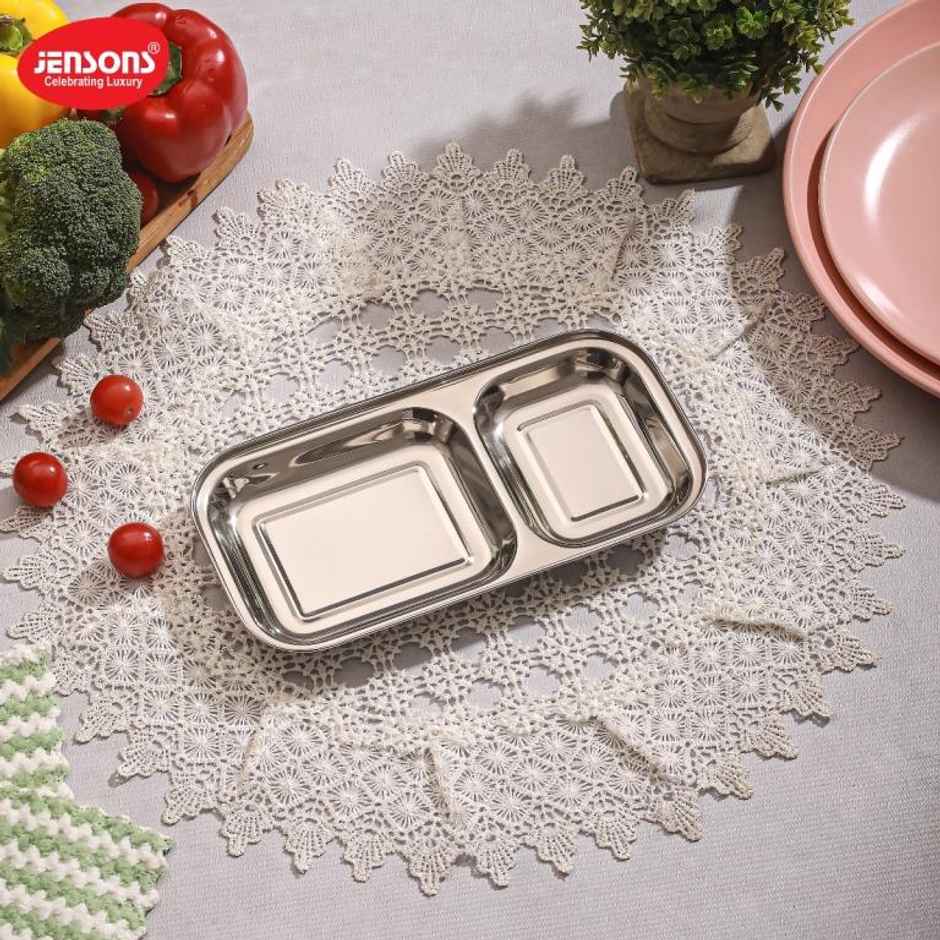 Jensons Stainless Steel 2In1 Small Partation Tray