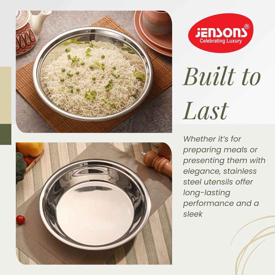 Jensons Stainless Steel Parat no. 14 in, Capacity - 5L