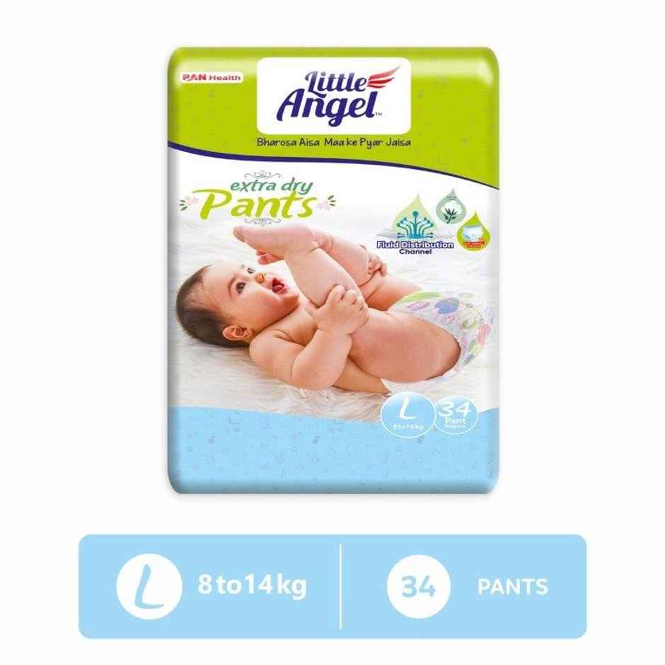 Little Angel Extra Dry Pant Style Diaper | L | 34 pcs