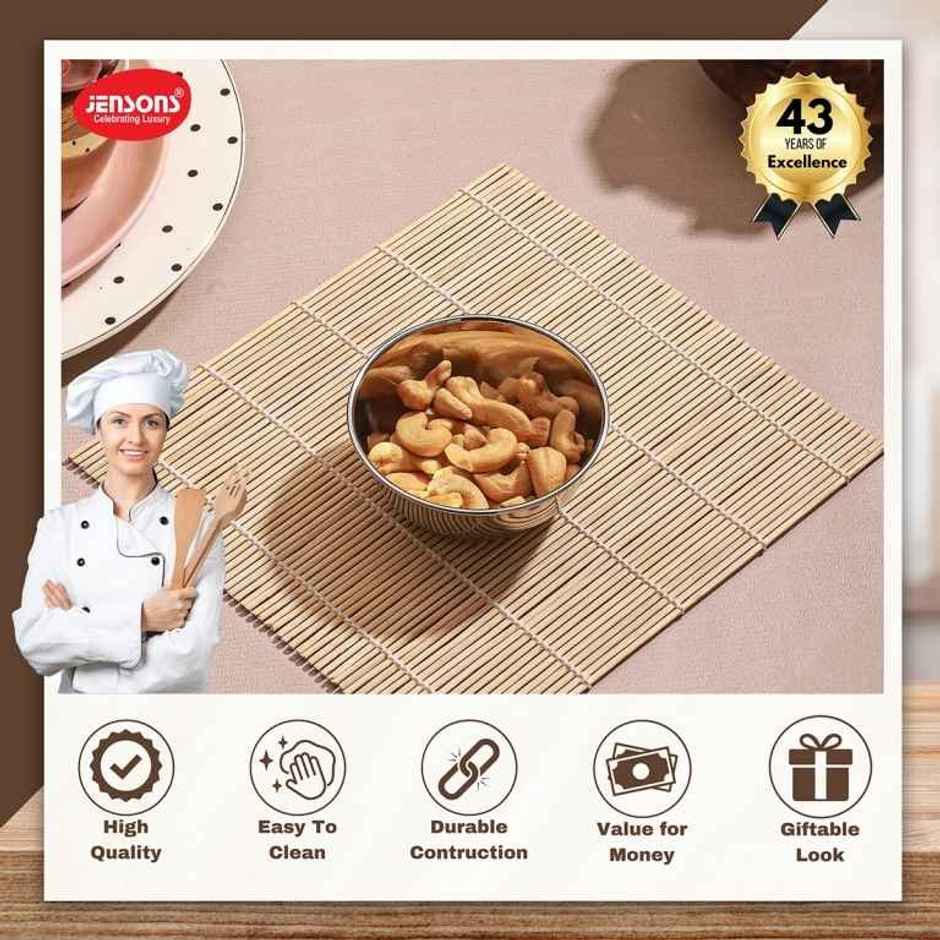 Jensons Stainless Steel Katori 6 Inch