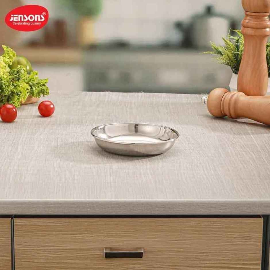 Jensons Stainless Steel Halwa Plate 6 Inch