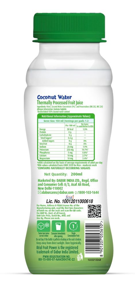 Real Activ Coconut Water - No Added Sugars
