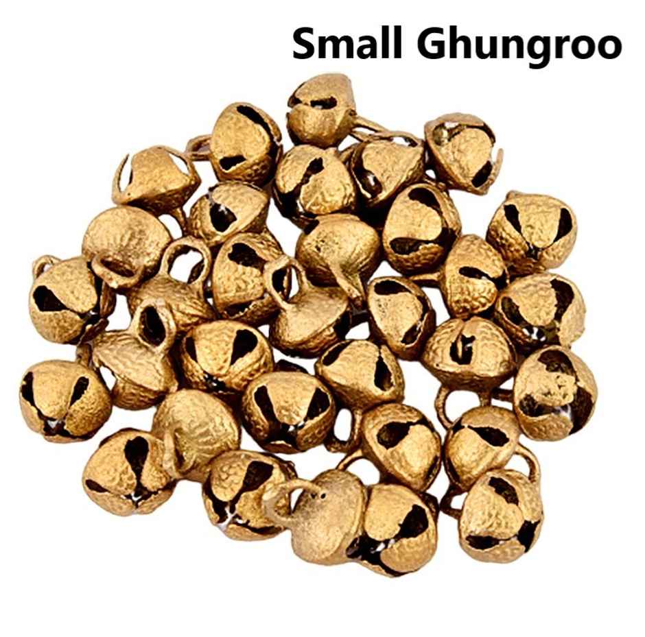 Uapan Brass Ghungroo Loose Small, Pack Of 50