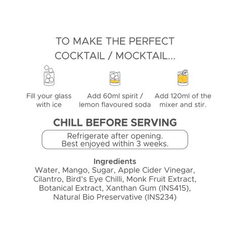 Bartisans Indian Summer - Mango | Cilantro | Chilli