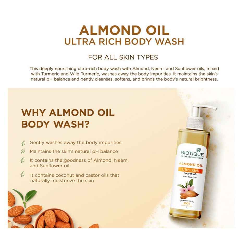 Biotique Almond Oil Ultra Rich Body Wash