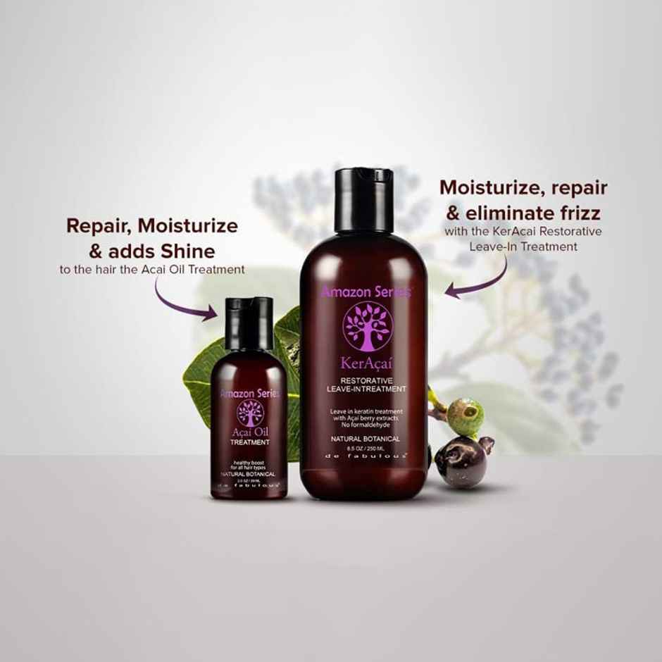 Amazon Series Acai Oil Treatment Anti-Frizz Omega 6-9 Sulphate Free All Hair Types
