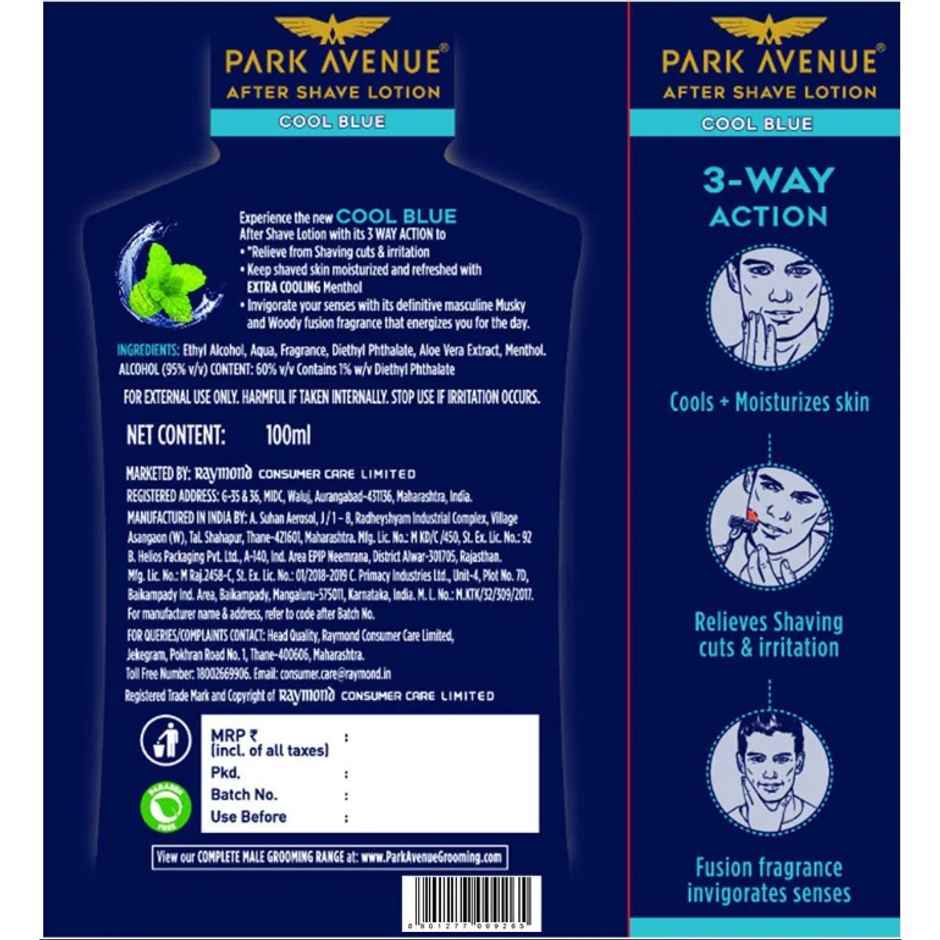 Park Avenue After Shave Lotion Cool Blue