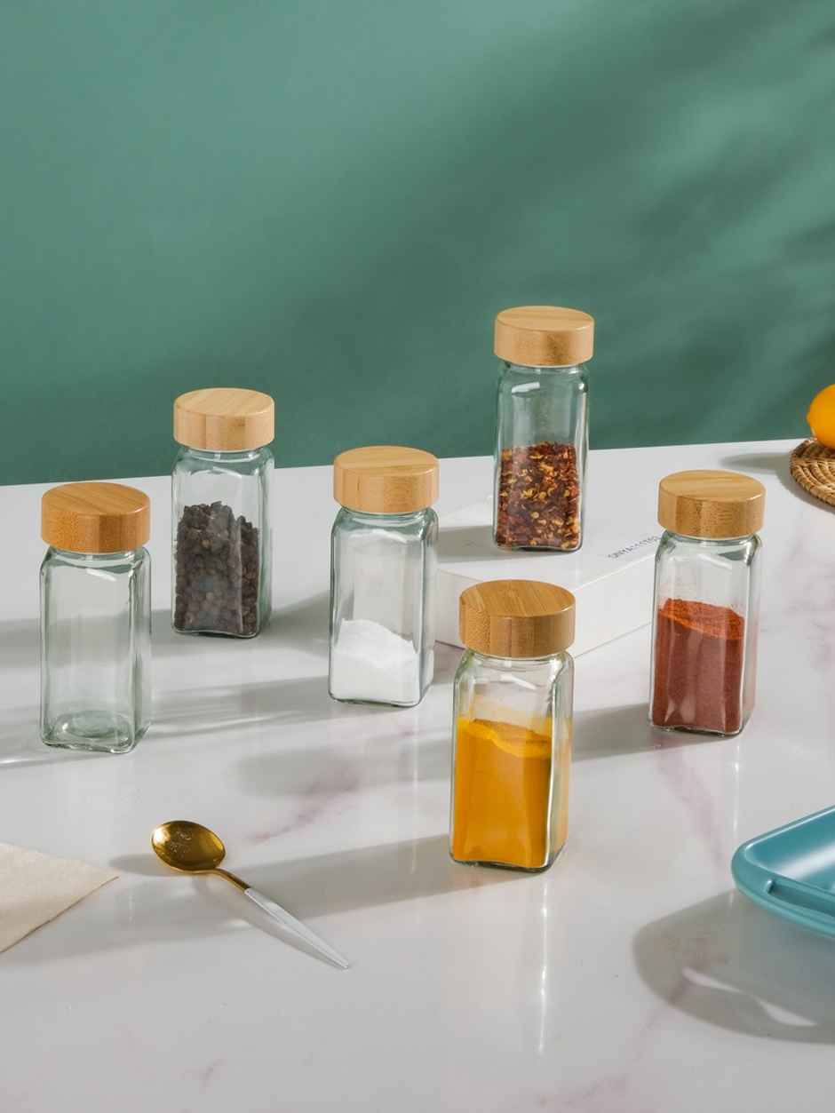 Nestasia Seasoning Jars With Lid Set Of 6 100ml